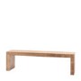 Large Natural Mango Wood Dining Bench - Seats 2-3 - Iowa - Caspian House