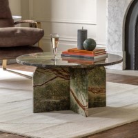 Solid Marble Ember Coffee Table - Amalfi -  Caspian Hosue 