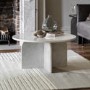 Marble Coffee Table White - Amalfi  - Caspian House