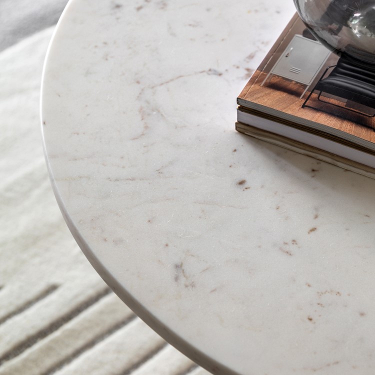 Marble Coffee Table White - Amalfi  - Caspian House