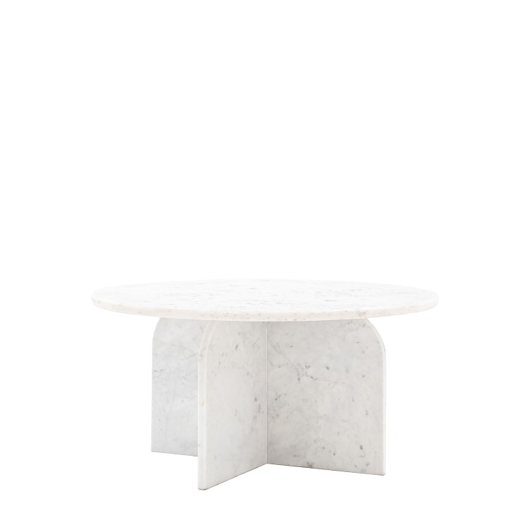 Marble Coffee Table White - Amalfi  - Caspian House