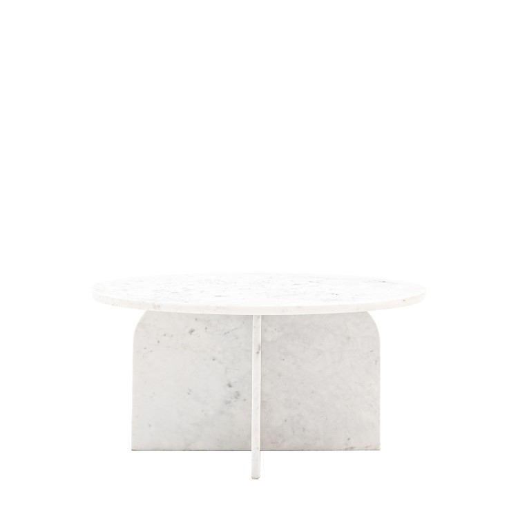 Marble Coffee Table White - Amalfi  - Caspian House