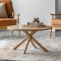 Natural Wood Coffee Table - Korsa - Caspian House