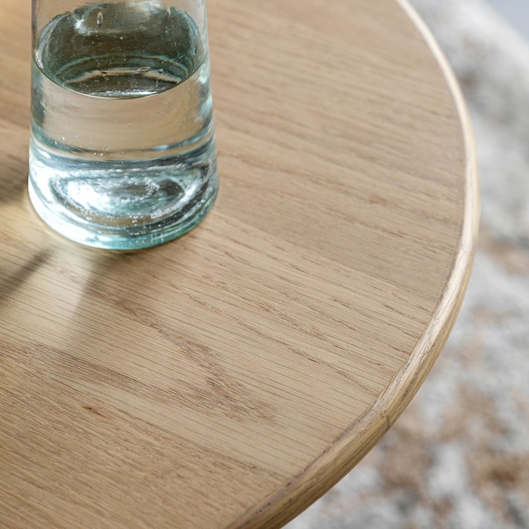 Natural Wood Side Table - Korsa - Caspian House