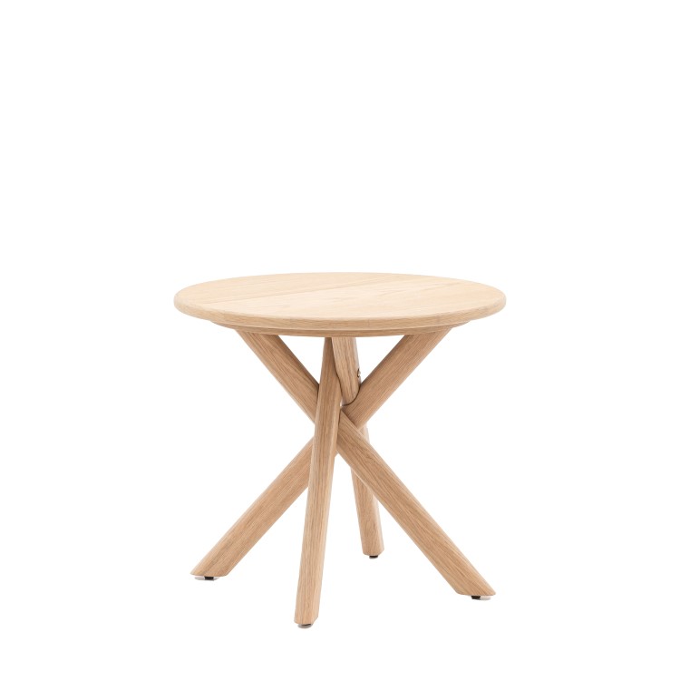 Natural Wood Side Table - Korsa - Caspian House