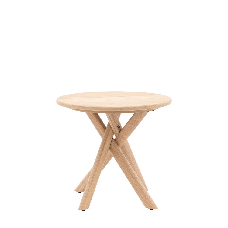 Natural Wood Side Table - Korsa - Caspian House