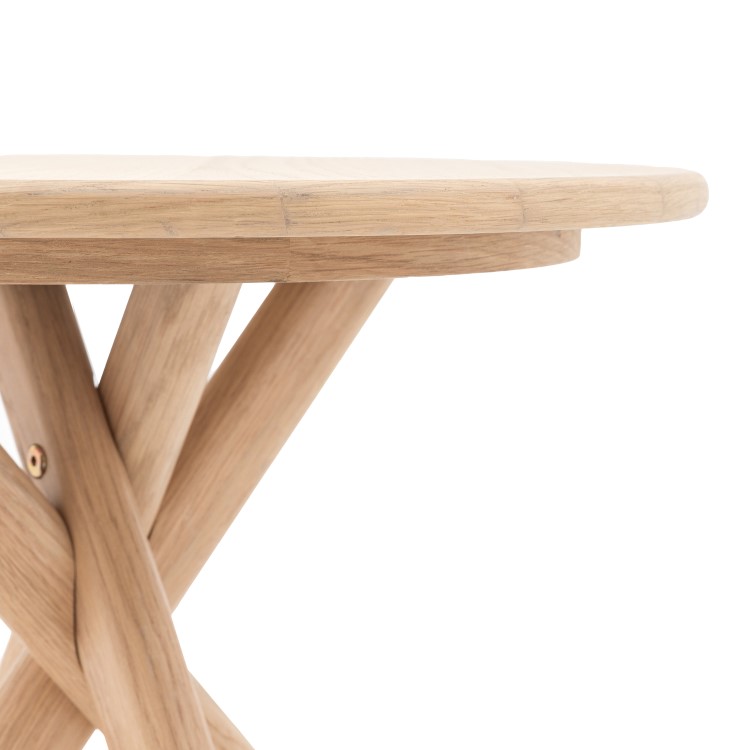 Natural Wood Side Table - Korsa - Caspian House