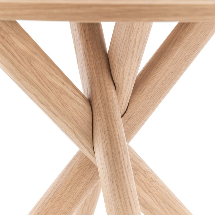 Natural Wood Side Table - Korsa - Caspian House