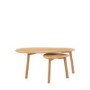 Solid Oak Nest of 2 Coffee Tables - Madrid - Caspian House