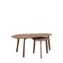 Walnut Organic Shaped Nest of 2 Coffee Tables - Madrid - Caspian House