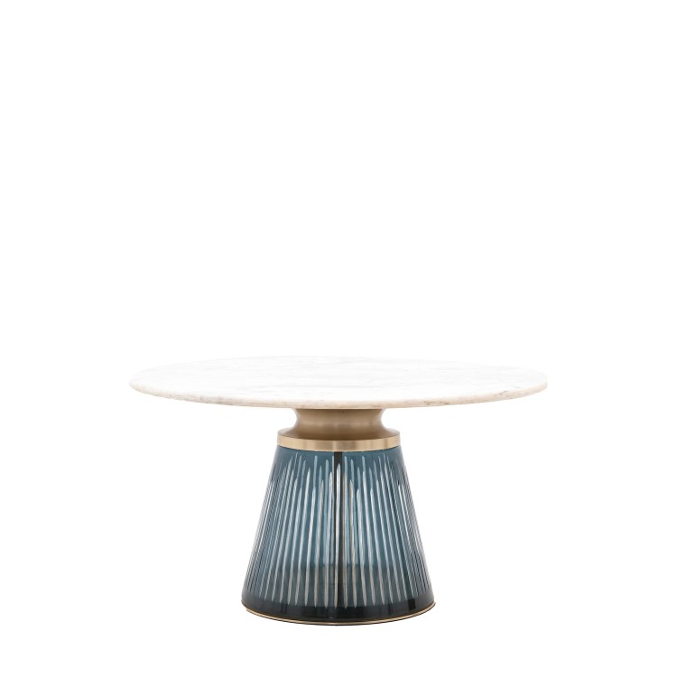 Marble Coffee Table Blue - Seville - Caspian House