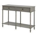 FOL106168 Large Bobbin Two Drawer Console Table - Camden