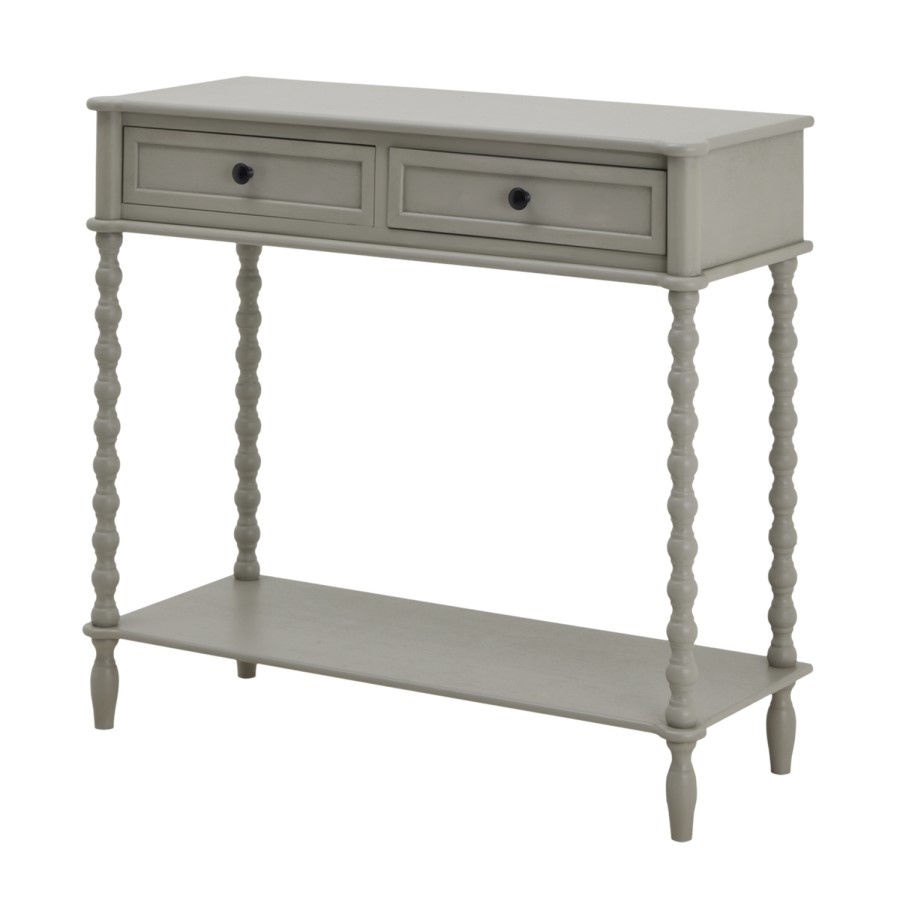 Small Bobbin Two Drawer Console Table - Camden