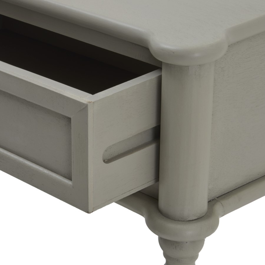 Small Bobbin Two Drawer Console Table - Camden