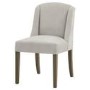 Set of 2 Grey Fabric Dining Chairs - Compton