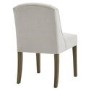 Set of 2 Grey Fabric Dining Chairs - Compton