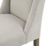 Set of 2 Grey Fabric Dining Chairs - Compton