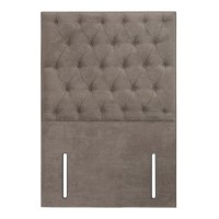 Kensington Beige Fabric Single Chesterfield Headboard - Langston