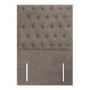 Kensington Beige Fabric Single Chesterfield Headboard - Langston