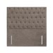 Taupe Fabric Small Double Chesterfield Headboard - Langston