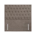 FOL106180 Taupe Fabric Double Chesterfield Headboard - Langston