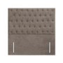 Kensington Beige Fabric King Size Chesterfield Headboard - Langston