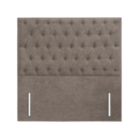 Kensington Beige Fabric Super King Chesterfield Headboard - Langston