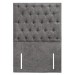 Grey Fabric Single Chesterfield Headboard - Langston