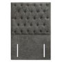 Grey Fabric Single Chesterfield Headboard - Langston
