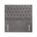 FOL106185 Grey Fabric Double Chesterfield Headboard - Langston