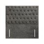 Kensington Grey Fabric Double Chesterfield Headboard - Langston
