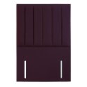 FOL106188 Velvet Burgundy Single Headboard with Vertical Stripe - Langston