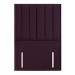 Velvet Burgundy Single Headboard with Vertical Stripe - Langston