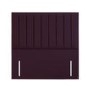 Velvet Burgundy King Size Headboard with Vertical Stripe - Langston