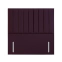 FOL106192 Velvet Burgundy Super King Headboard with Vertical Stripe - Langston