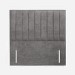 Grey Fabric Super King Headboard with Vertical Stripe - Langston