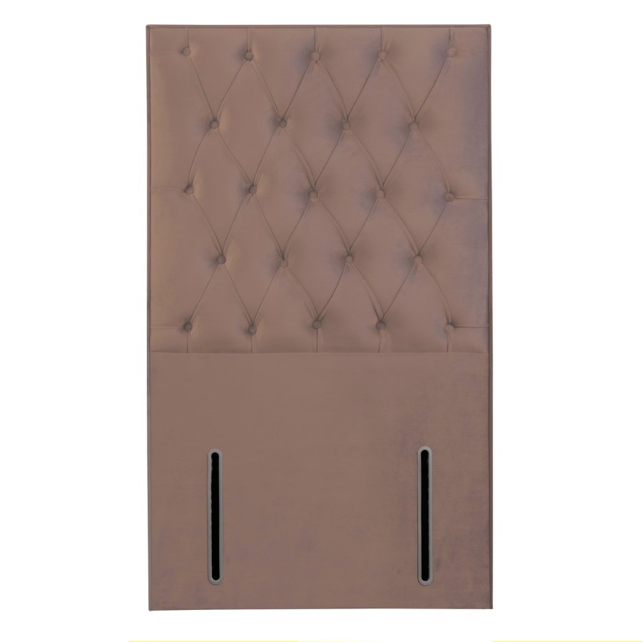 Pink Velvet Single Chesterfield Headboard - Langston
