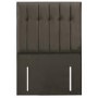 Mole Velvet Single Buttoned Headboard with Vertical Stripe - Langston