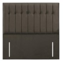 FOL106210 Mole Velve Buttoned Double Headboard with Vertical Stripe - Langston