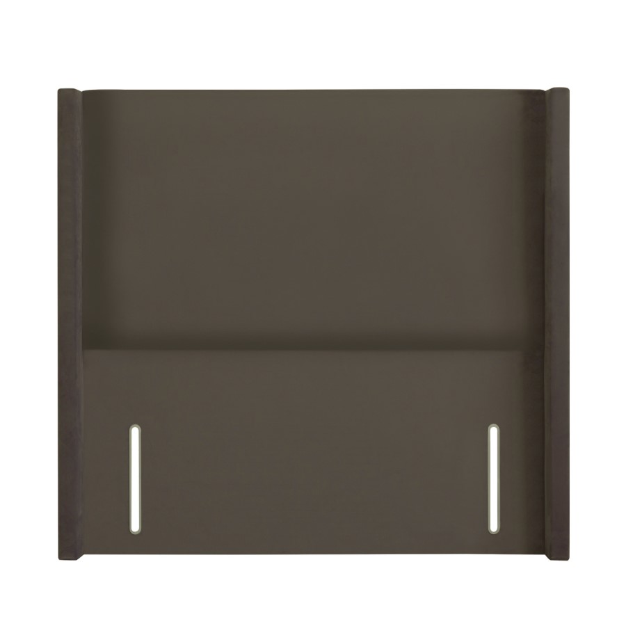 Plush Mole Velvet Double Winged Plain Headboard - Langston