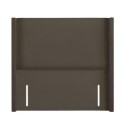 FOL106220 Mole Velvet Super King Winged Plain Headboard - Langston