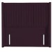Burgundy Velvet Super King Winged Pleat Headboard - Langston