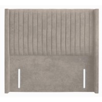 Cream Fabric Double Winged Pleat Headboard - Langston