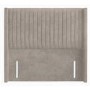 Cream Fabric Double Winged Pleat Headboard - Langston