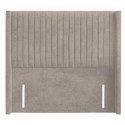 FOL106228 Cream Fabric Super King Winged Pleat Headboard - Langston