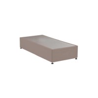 Pink Velvet Single Divan Bed Base - Langston