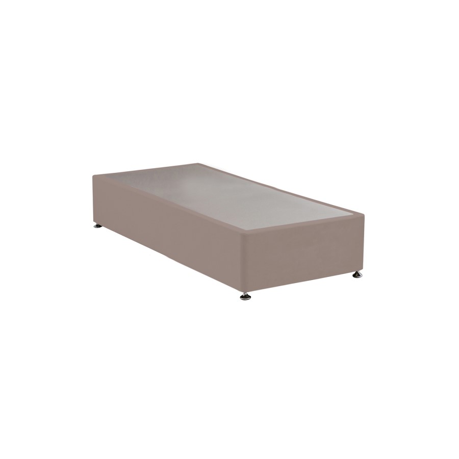 Pink Velvet Single Divan Bed Base - Langston