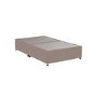 Pink Velvet  Small Double Divan Bed Base - Langston
