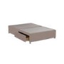 Pink Velvet Double Divan Bed Base with 2 Drawers - Langston