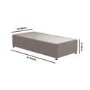 Taupe Single Divan Bed Base - Langston